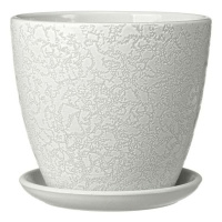 Горшок Маджента керамический белый крокус №4 (d-21 см, v-4,2 л.)