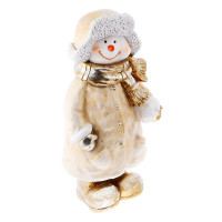 Фигурка Снеговик со снежком в пальто Н-47см 501065
