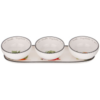 Набор соусников Kitchen passions 4шт на подставке 30,1*9,4*5,8см 189-478 АКЦИЯ -30%