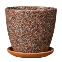 Горшок Сахара керамический коричневый крокус №6 (d-26 см, v-8,1 л.)