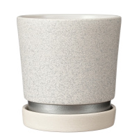 Горшок Лакшери керамический белый платан №3 (d-16 см, v-1,9 л.)