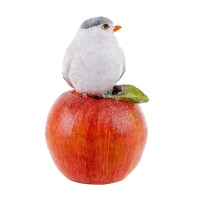 Фигурка Птичка на яблоке новогодняя Н-18см 501293