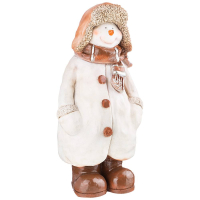 Фигура Снеговик в пальто и в шапке Н-50см 501073