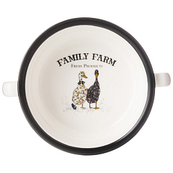 Бульоннца с блюдцем Family farm 250мл 15*6см 263-1245