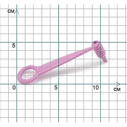 Нож - декоратор для спиральной нарезки сиреневый 3300095
